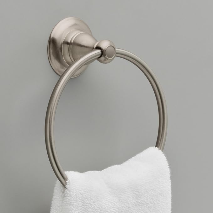 Delta Porter Hand Towel Holder SpotShield Brushed Nickel Towel Racks - Image 2