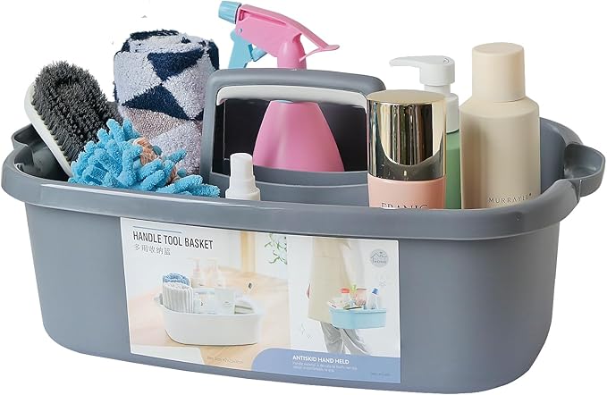 Large Plastic Cleaning Supply Caddy by ANNIYA