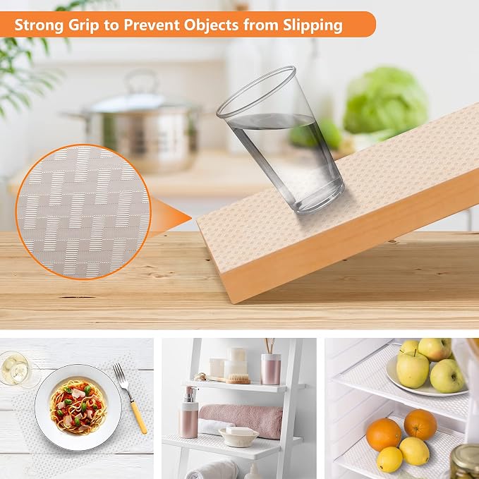 Shelf Liners for Kitchen Cabinets Refrigerator Liners Waterproof & Oil-Proof - Image 7