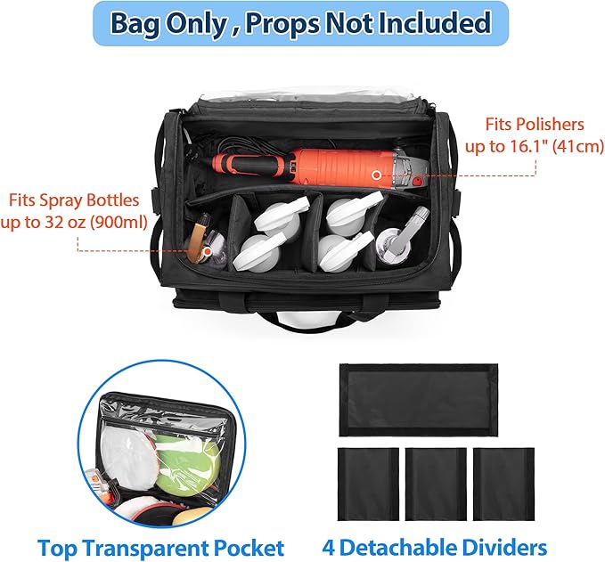 samdew Large Detailing Bag, Detail Organizer - Image 2