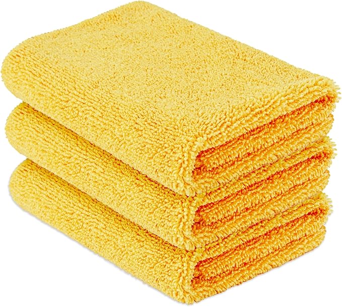 Amazon Basics Microfiber Car Drying Towels, Highly Absorbent, Lint Free by AmazonBasics