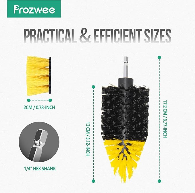 2PACK Tile Corner Drill Brush Set, - Image 3