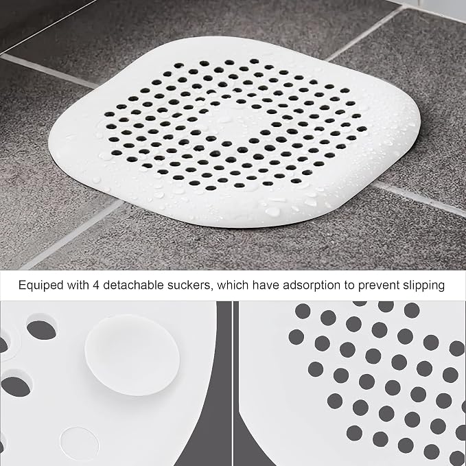 2 Pieces Shower Drain Hair Catcher Bathtub Stopper Home Drain Protectors Drain - Image 5