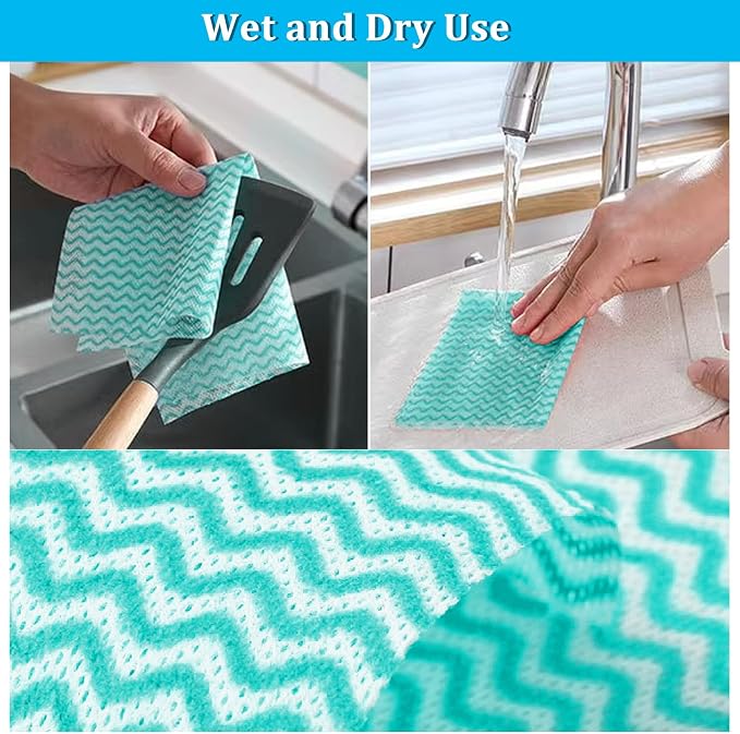 Disposable Kitchen Cleaning Towel Disposable Dish Cloths, Reusable Wipes Heavy - Image 4