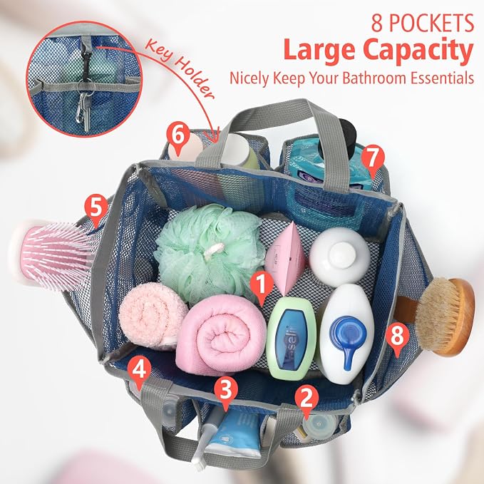 F-color Mesh Shower Caddy Portable - Image 2