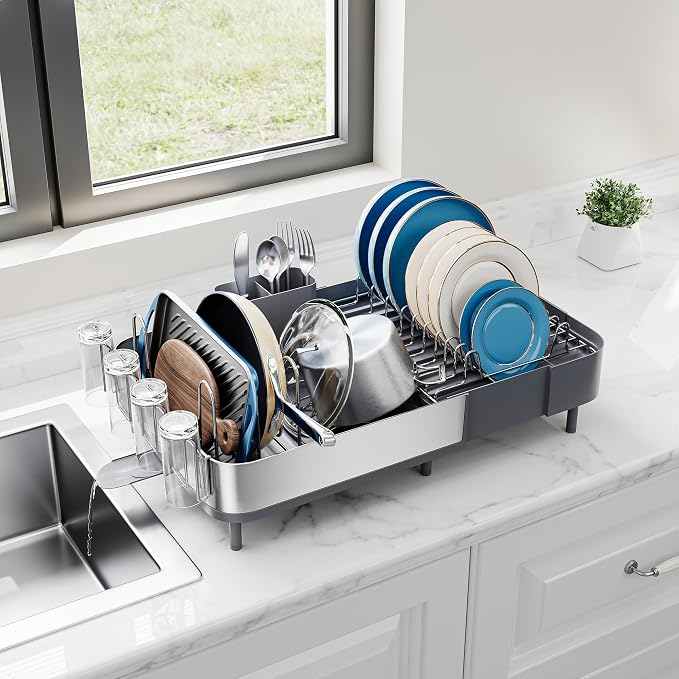 SUNLY Expandable Dish Drying Rack, Versatile Brackets - Image 9
