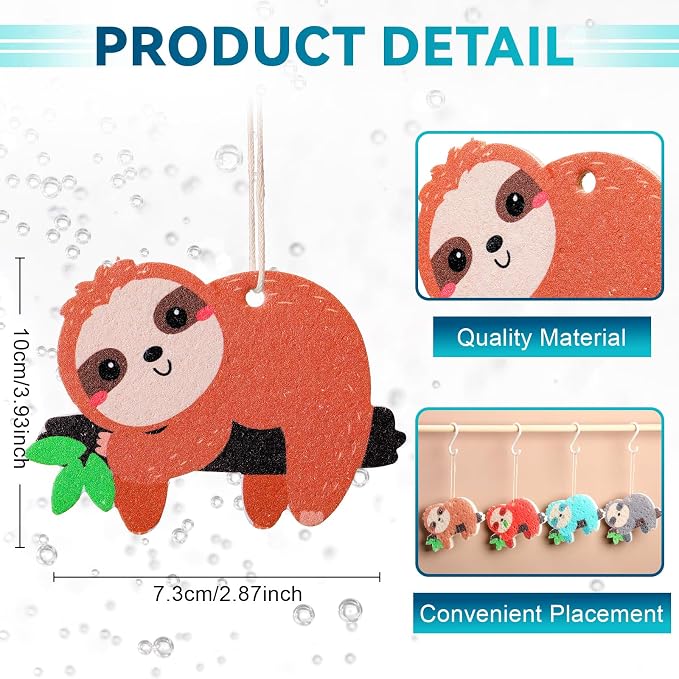 8 Pcs Christmas Sponges Dish Sponges, Cute Kitchen Scrub Sponge, Dual-Sided - Image 2