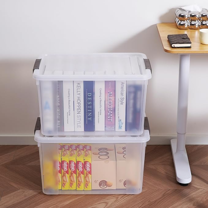 Citylife 6 Packs 69 QT Plastic Storage Bins - Image 4