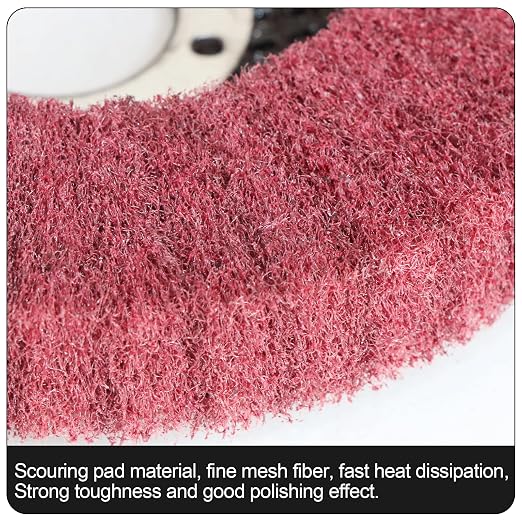 10Pcs 4 1/2" x 7/8" Non-Woven Flap Disc Polishing Grinding Wheel, Scouring pad - Image 4