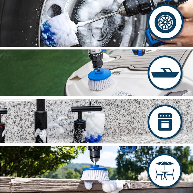 RotoScrub Drill-Powered Cleaning Brushes - Image 3