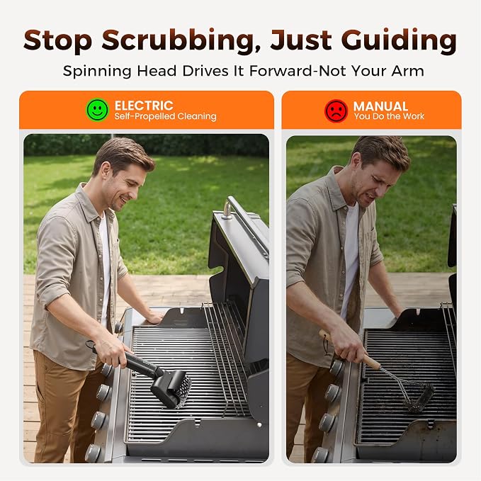 Leebein Electric Grill Brush for Outdoor, 2026 Upgraded BBQ Grill Cleaner - Image 5