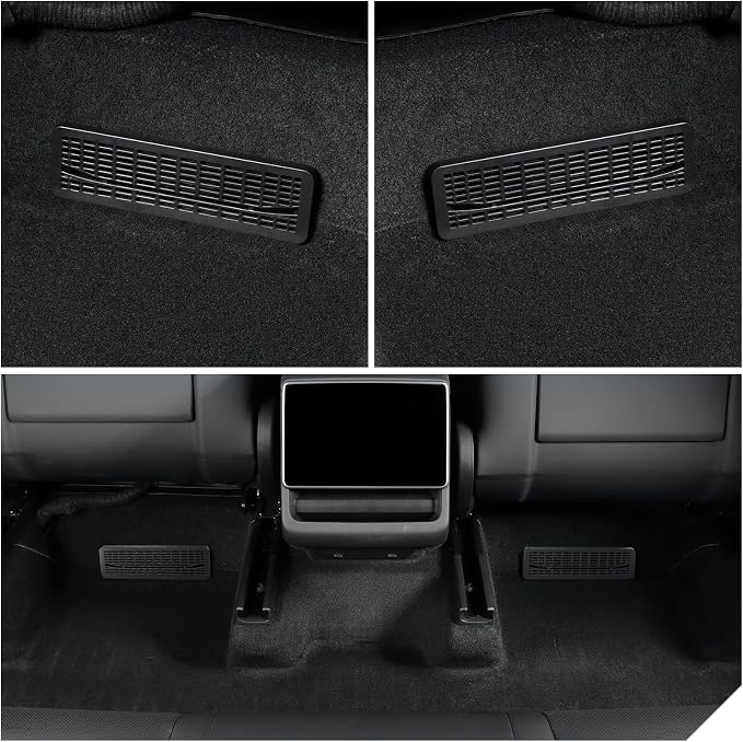 Rear Under-Seat Vent Protector for Tesla Model Y Juniper 2025–2026, ABS Mesh - Image 2