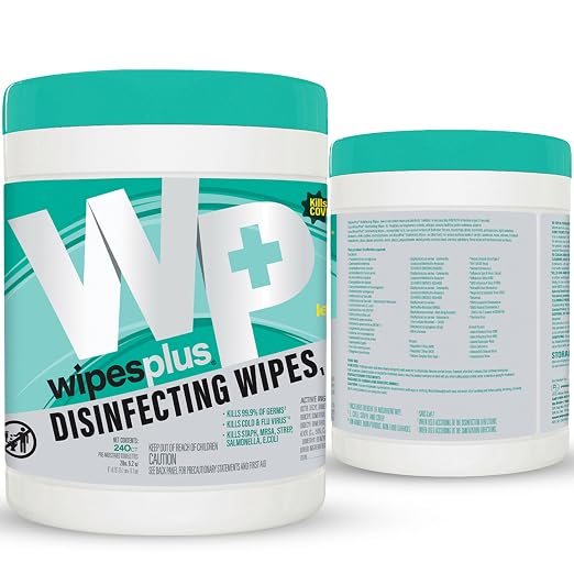 WIPESPLUS Disinfecting Surface Wipes Canister Bleach Free - Image 2