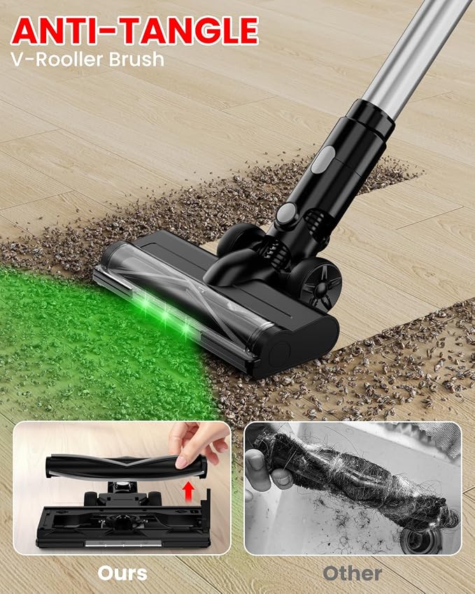 Cordless Vacuum Cleaner for Milwaukee M18 Battery, 7-in-1 Lightweight Stick - Image 6