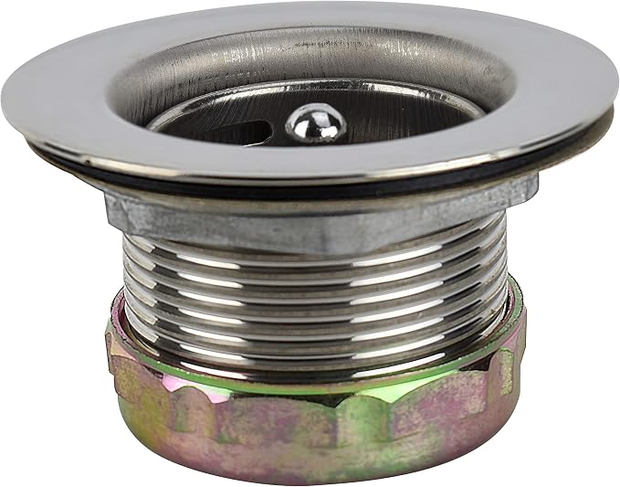 Plumb Pak 878PC Keeney Stainless Steel Junior Duo Bar Sink Strainer - Image 2