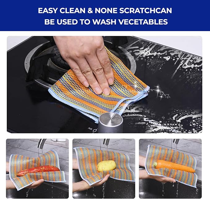 12PCS Non-Scratch Multipurpose Steel Wire Dishcloths - Image 5