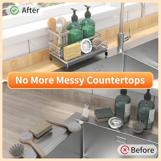 Sink Caddy, Kitchen Sink Organizer - Image 6