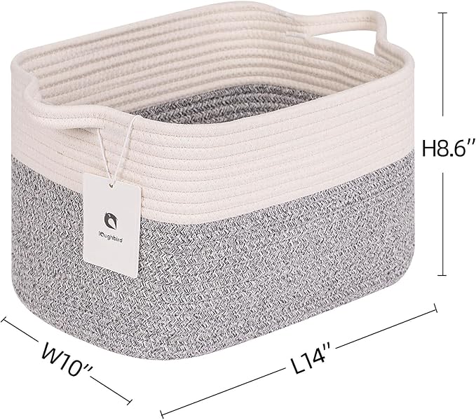 Medium and Large Woven Basket//With Handle, Used - Image 3