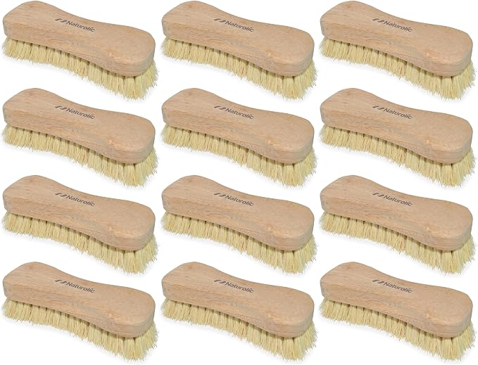 All-Natural Wooden Scrub Brush Set | Eco-Friendly Cleaning Brush Set by Naturolic