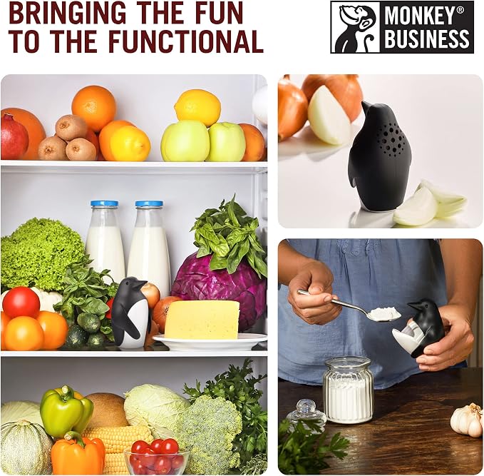 Monkey Business Chill Bill Refrigerator Deodorizer, Baking Soda Container - Image 3