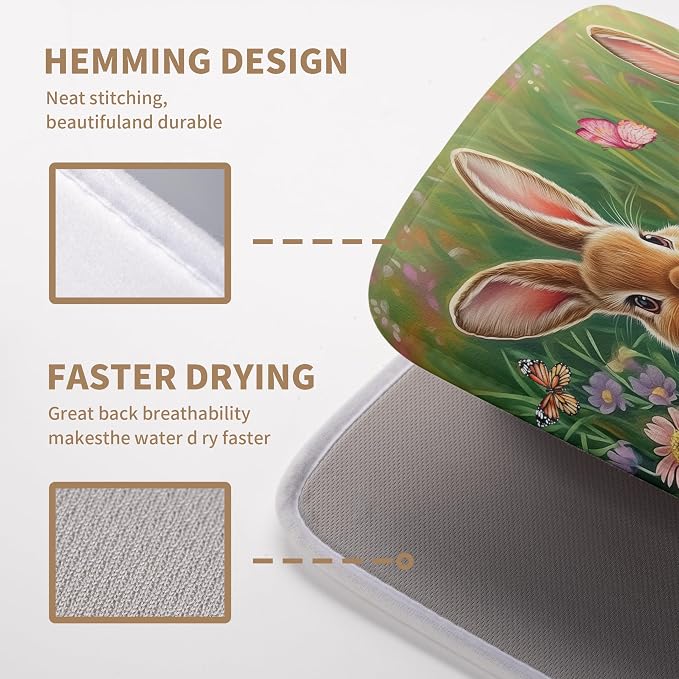 Easter Bunny Eggs Dish Drying Mat - Image 4
