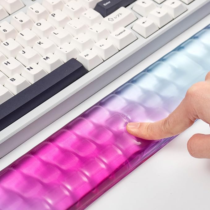 Gel Keyboard and Mouse Wrist Rest Set – Purple Wrist Rest - Image 5