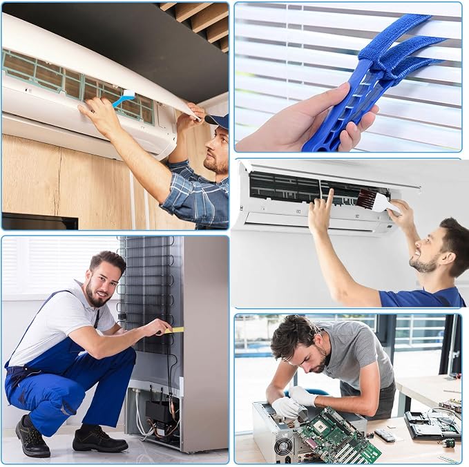 6Pcs Air Conditioner Fin Cleaner Set, Air Conditioner Fin Combs Kit, AC Fin - Image 7
