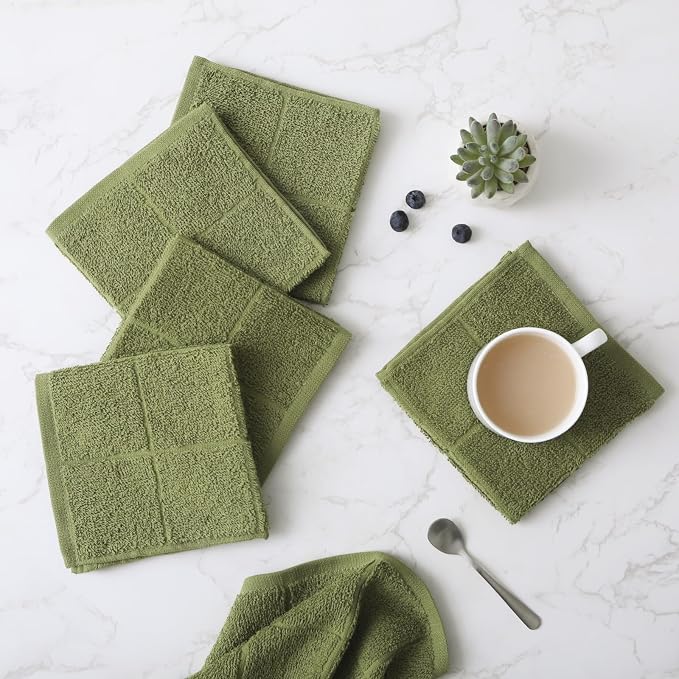 Glynniss Dishcloths Kitchen Highly Absorbent Dish Rags 100% Cotton Dish Cloths - Image 7