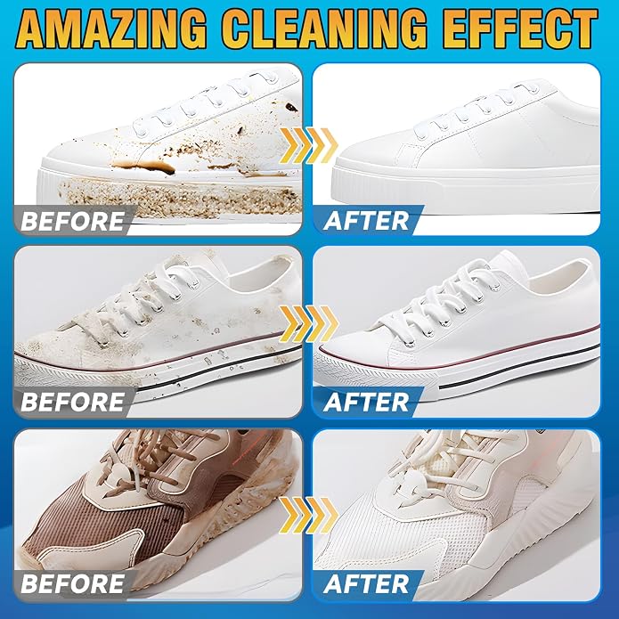 Shoe Cleaner Kit, 6.76oz White Sneaker Cleaner - Image 2