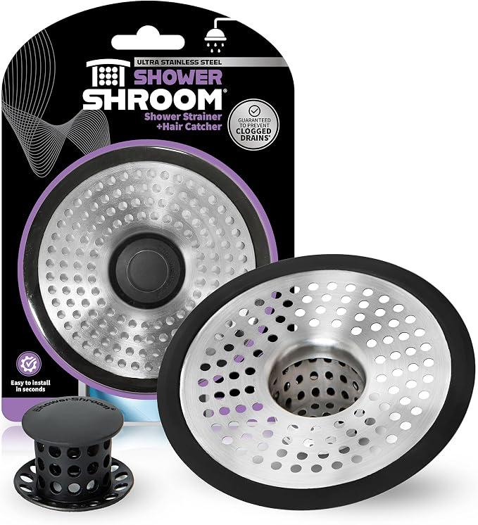 ShowerShroom SHSULT755 Ultra Revolutionary Shower Hair Catcher Drain Protector by ShowerShroom