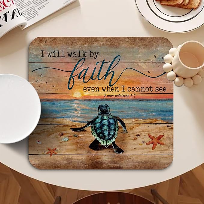 Sea Turtle Christian Dish Drying Mat - Image 5