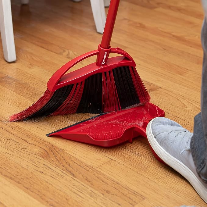 O-Cedar One Sweep Broom with Step-On Dustpan | Remove 99% with One | - Image 10