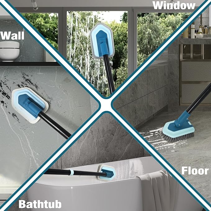 JEHONN Tub Tile Shower Scrubber Brush - Image 5