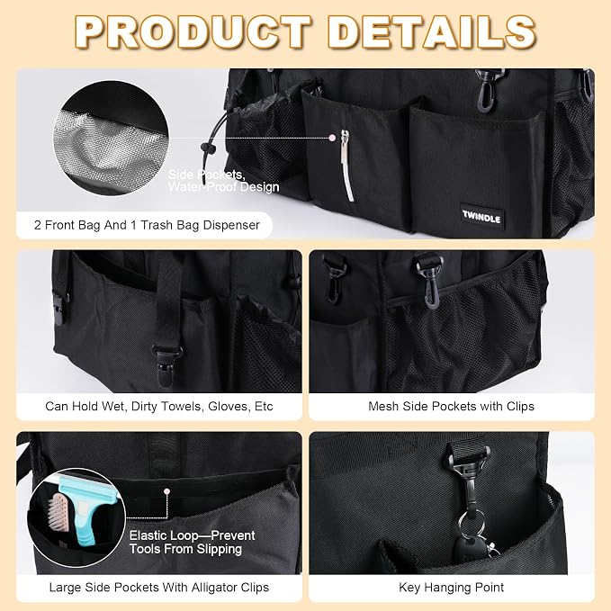 Large Cleaning Caddy For Cleaning Supplies, Cleaning Bag - Image 3