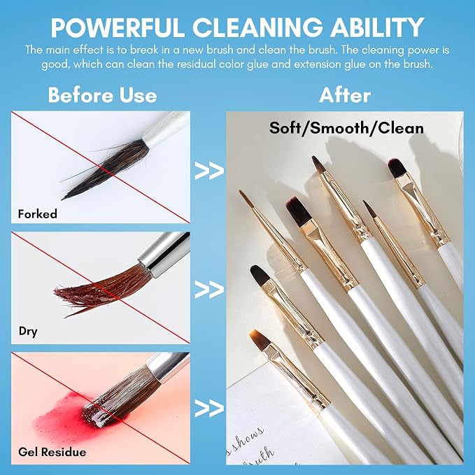 Makartt Nail Art Brushes Cleaner: Nail Polish Brush Bristles Conditioner - Image 4