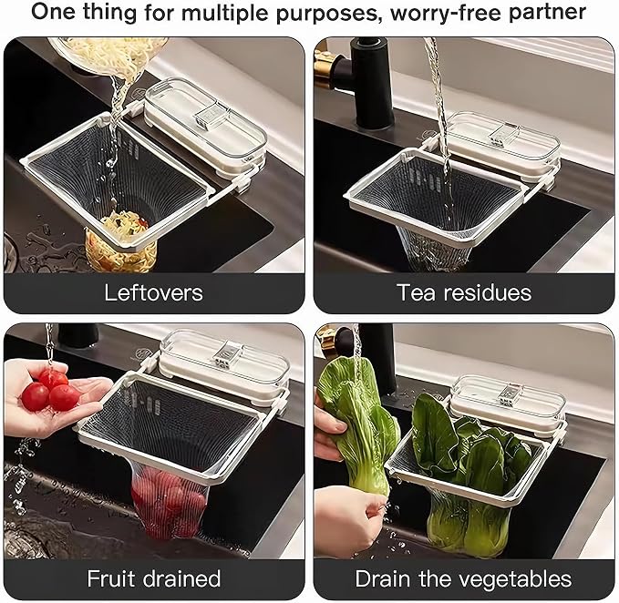Sink Drain Strainer 2025 New Suction Cup Sink Kitchen Net Strainer Colander - Image 3