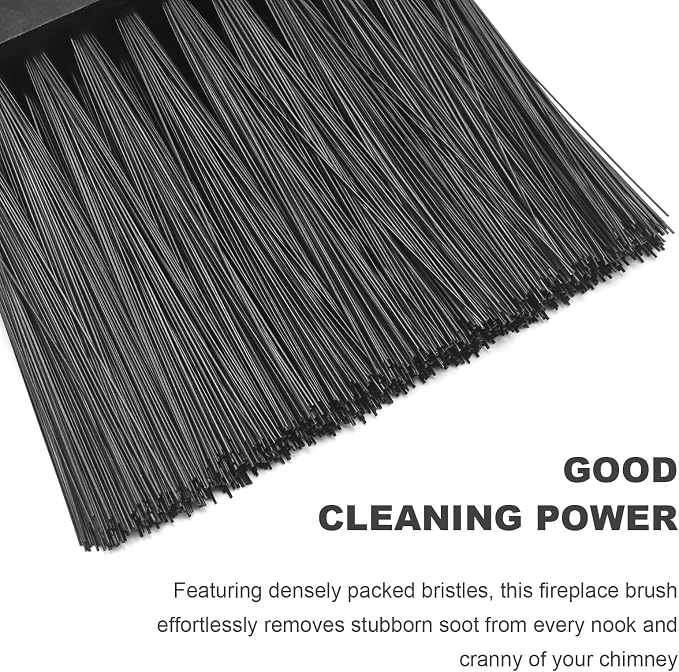 2 PCS Oblong Fireplace Brush, PP Fireplace Broom Replacement Head, Chimney Brush - Image 5