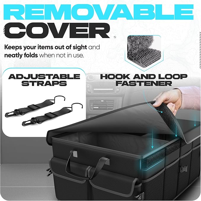 FORTEM Trunk Organizer For SUV Car Trunk Organizer, Foldable Storage, Car - Image 5