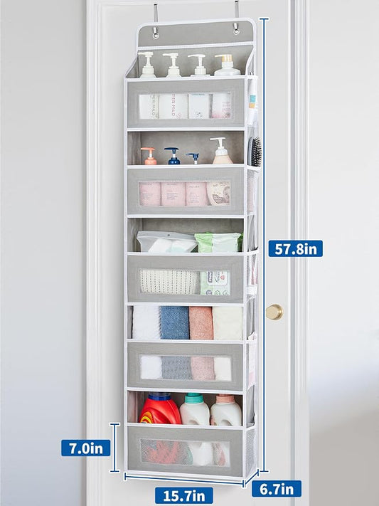 JARLINK 2 Pack Over The Door Organizer, 5 Shelf Door Hanging Organizer - Image 2