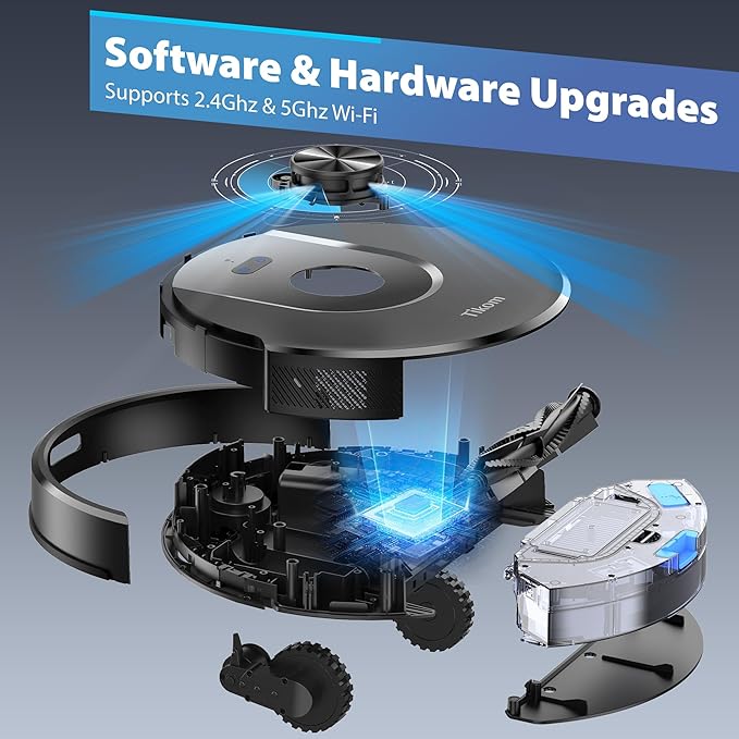 Tikom Robot Vacuum and Mop Combo, 6000 Pa Automatic Robotic Vacuum Cleaner - Image 6