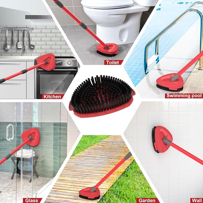 Aifacay Scrub Brush Head for O-Cedar EasyWring Spin Mop, Full-Bristle - Image 5