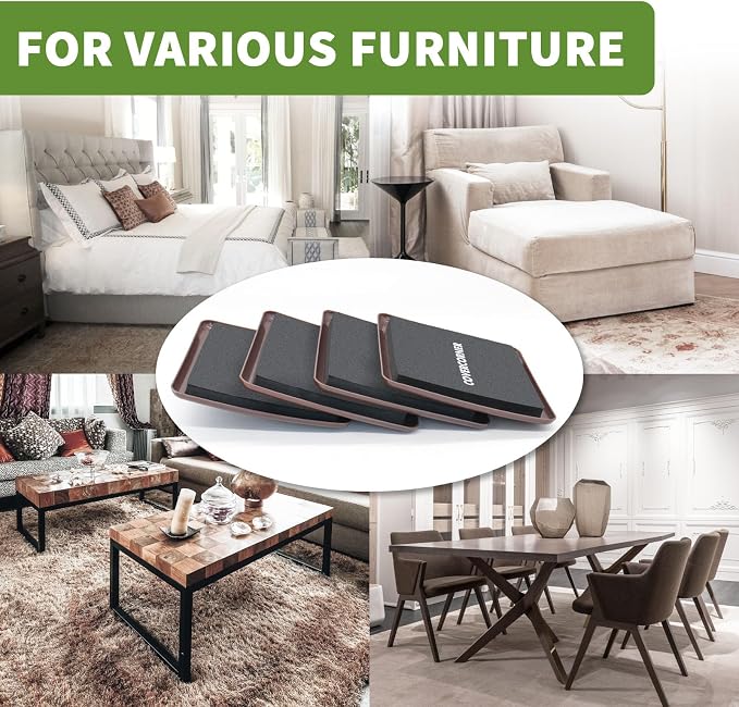 Furniture Sliders for Carpet 8 PCS - Image 7