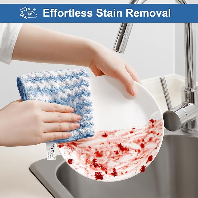 JOYMOOP 54 Packs Microfiber Cleaning Cloths, Super Absorbent Cleaning Cloths - Image 4