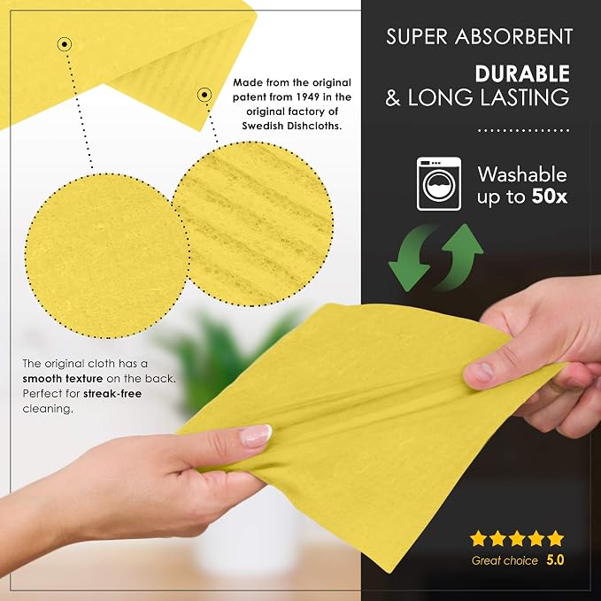 SUPERSCANDI 10 Pack Swedish Dishcloths - Image 8