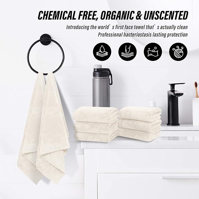 MOONQUEEN 6 Pack Premium Hand Towels - Image 6