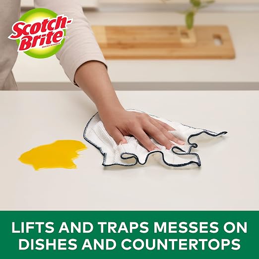 Scotch-Brite Premium Microfiber Kitchen Cloth, 2 Pack - Image 5