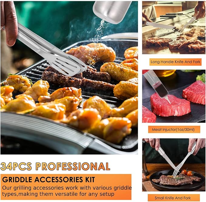 Yoehka BBQ Grilling Accessories Set, Grilling Gifts - Image 3
