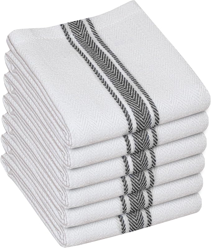 WHITEWRAP Kitchen Dish Towels for Kitchen, Highly Absorbent for Drying and by WHITEWRAP