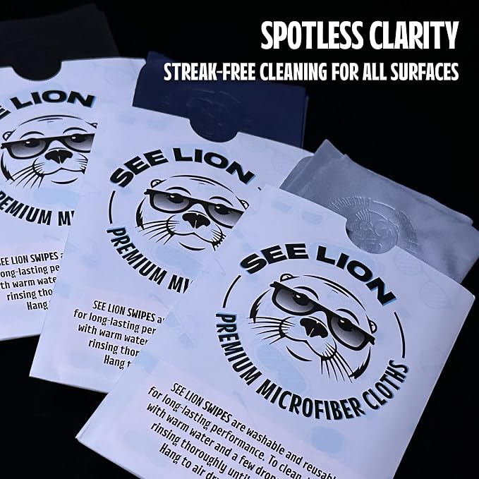 cellhelmet See Lion Swipes | Microfiber Lens Cleaning Cloths – Ultrasoft - Image 4