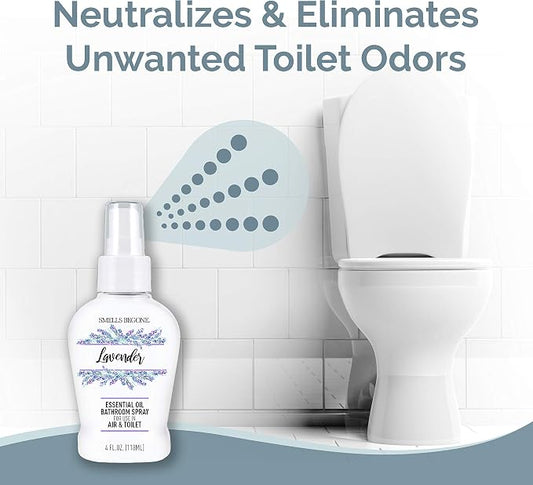 SMELLS BEGONE 4 oz Essential Oil Air Freshener Bathroom Spray - Image 2